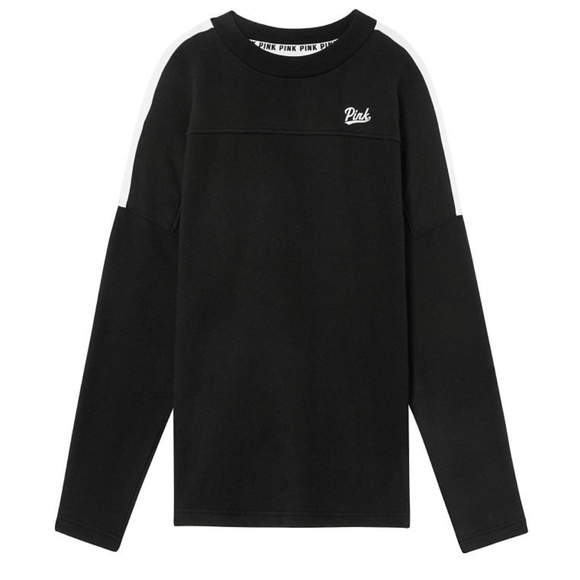 Victoria Secret Pink Oversized Black Tunic Crew - Picture 3 of 3